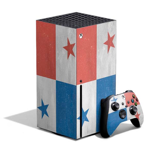 Panama Flag Distressed Xbox Series X Skins