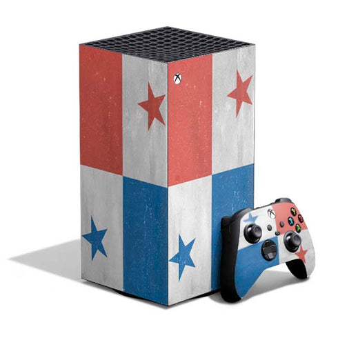 Panama Flag Distressed XBox Series X Digital Edition Bundle Skin