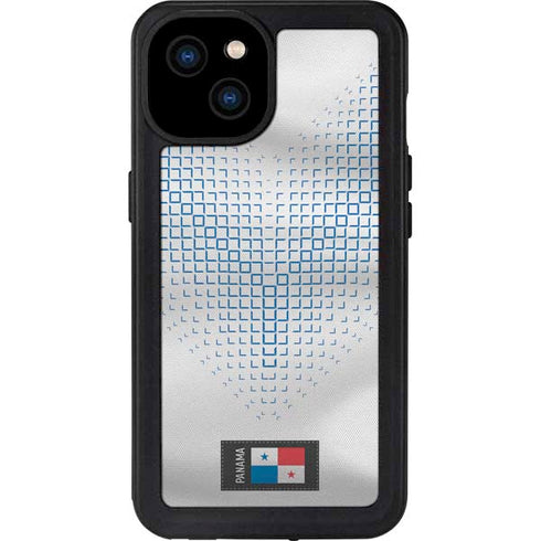 Panama Soccer Flag iPhone 15 Plus Waterproof Case