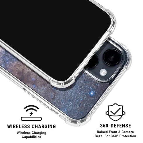Panorama View of the Center of the Milky Way iPhone 15 Clear Case