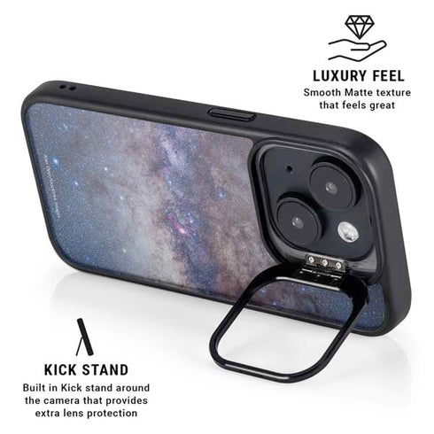 Panorama View of the Center of the Milky Way iPhone 15 Plus Kickstand Case