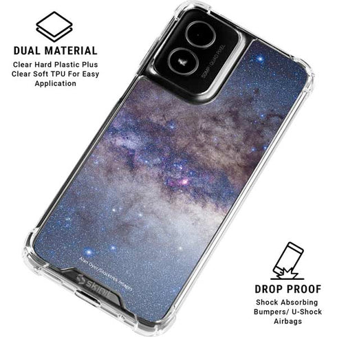 Panorama View of the Center of the Milky Way Moto G Power 5G (2024) Clear Case