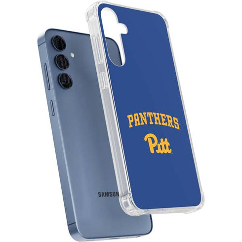 University of Pittsburgh Panthers Pitt Galaxy A55 5G Clear Case