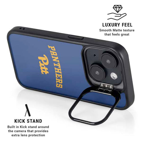 University of Pittsburgh Panthers Pitt iPhone 15 Kickstand Case