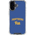 University of Pittsburgh Panthers Pitt iPhone 16 Clear Case