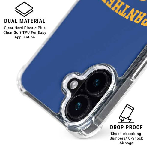 University of Pittsburgh Panthers Pitt iPhone 16 Clear Case
