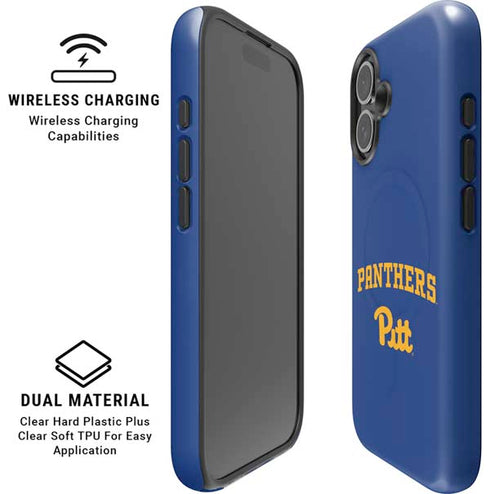 University of Pittsburgh Panthers Pitt iPhone 16 Magsafe Impact Case