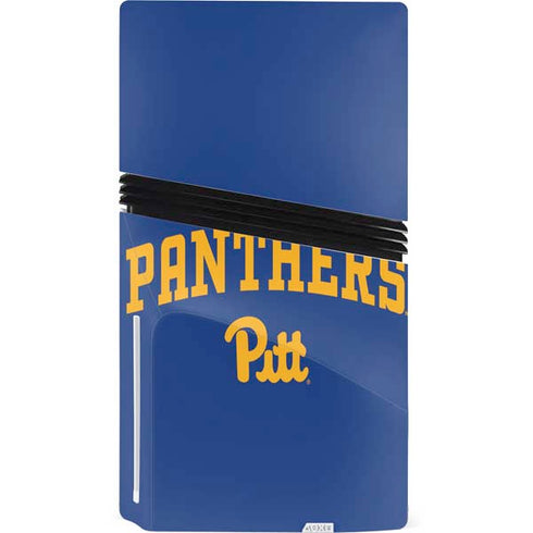 University of Pittsburgh Panthers Pitt PS5 Pro Disk Console Skin