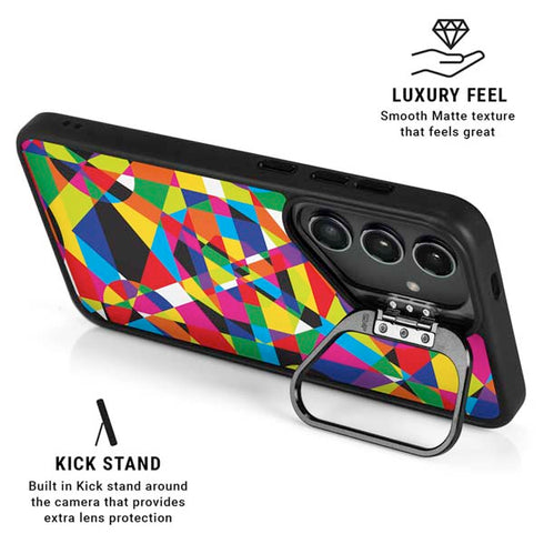 Parallel Vectors Galaxy S25 Plus Kickstand Case