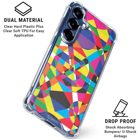 Parallel Vectors Galaxy S25 Clear Case