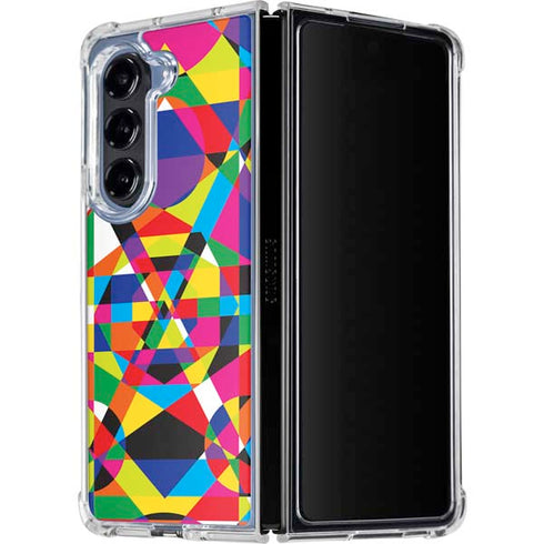 Parallel Vectors Galaxy Z Fold5 5G Clear Case