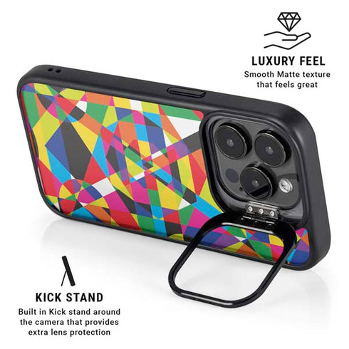 Parallel Vectors iPhone 15 Pro Kickstand Case