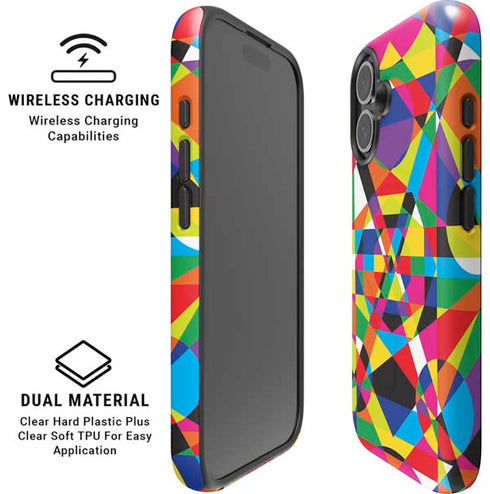 Parallel Vectors iPhone 16 Magsafe Impact Case