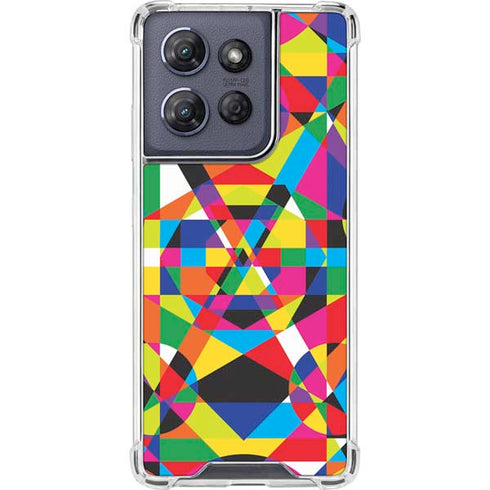 Parallel Vectors Moto G Power 5G (2025) Clear Case