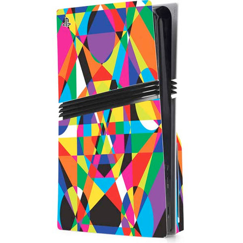 Parallel Vectors PS5 Pro Disk Console Skin
