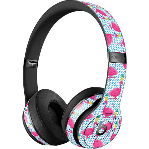Bouffants and Broken Hearts Party Flamingos Beats Solo 3 Wireless Skin