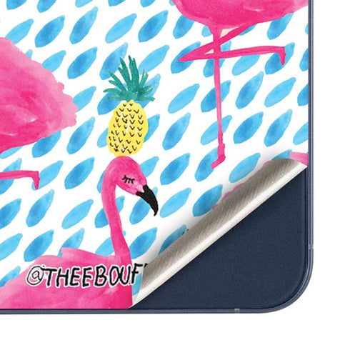 Bouffants and Broken Hearts Party Flamingos Galaxy A35 5G Skin
