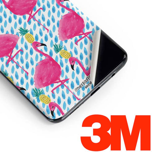 Bouffants and Broken Hearts Party Flamingos Galaxy S10 Skin