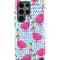 Bouffants and Broken Hearts Party Flamingos Galaxy S23 Ultra Pro Case