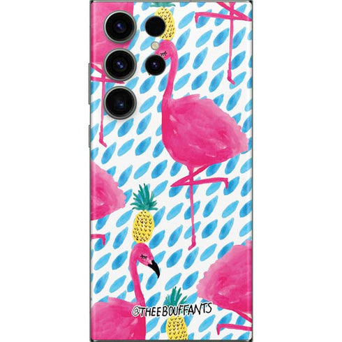 Bouffants and Broken Hearts Party Flamingos Galaxy Skins