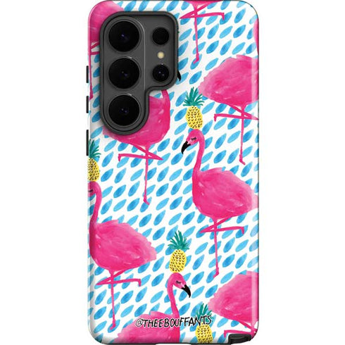 Bouffants and Broken Hearts Party Flamingos Galaxy S26 Ultra Impact Case