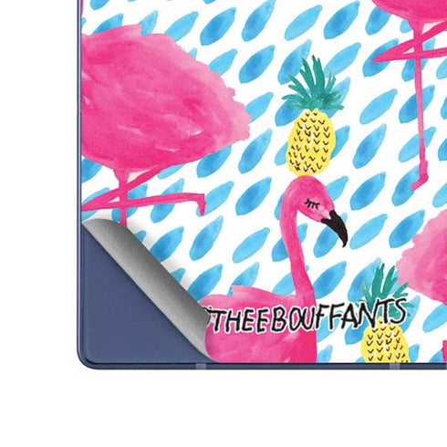 Bouffants and Broken Hearts Party Flamingos Galaxy Z Fold6 Skin