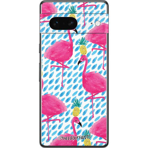 Bouffants and Broken Hearts Party Flamingos Pixel Skins