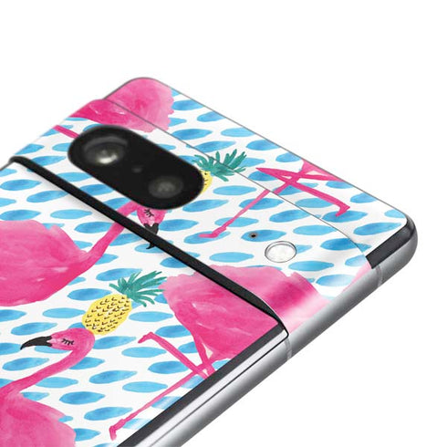 Bouffants and Broken Hearts Party Flamingos Pixel Skins