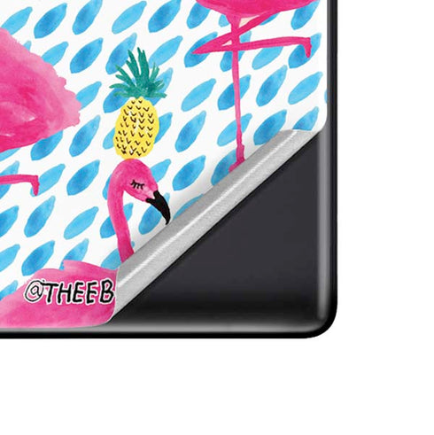 Bouffants and Broken Hearts Party Flamingos Pixel Skins