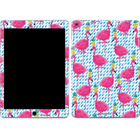 Bouffants and Broken Hearts Party Flamingos iPad Skins