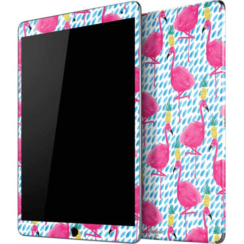 Bouffants and Broken Hearts Party Flamingos iPad Skins