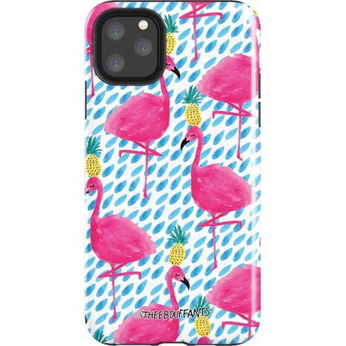 Bouffants and Broken Hearts Party Flamingos iPhone Cases