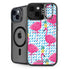 Bouffants and Broken Hearts Party Flamingos iPhone 15 Plus Kickstand Case
