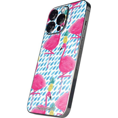 Bouffants and Broken Hearts Party Flamingos iPhone 15 Pro Max Skin