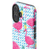 Bouffants and Broken Hearts Party Flamingos iPhone 16 Plus Impact Case