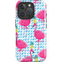 Bouffants and Broken Hearts Party Flamingos iPhone 16 Pro Magsafe Impact Case