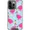 Bouffants and Broken Hearts Party Flamingos iPhone 16 Pro Max Clear Case