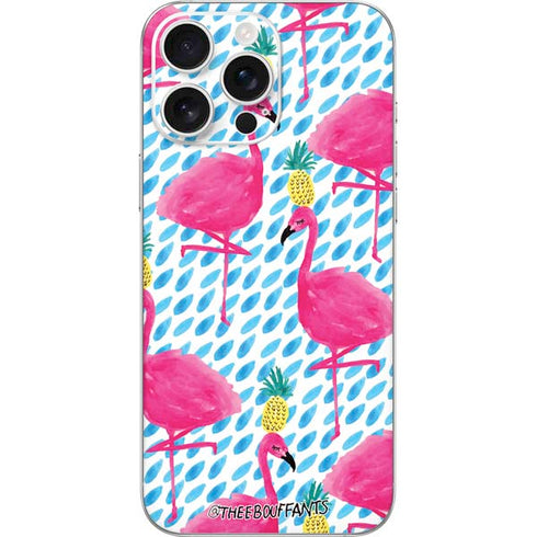 Bouffants and Broken Hearts Party Flamingos iPhone 16 Pro Max Skin