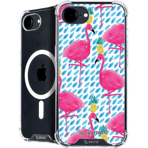 Bouffants and Broken Hearts Party Flamingos iPhone 16e MagSafe Case