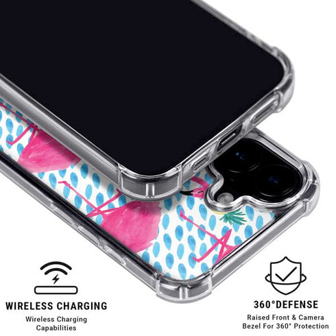 Bouffants and Broken Hearts Party Flamingos iPhone 17 MagSafe Case