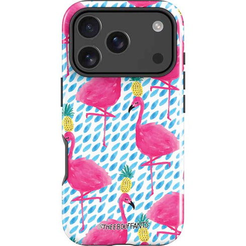 Bouffants and Broken Hearts Party Flamingos iPhone 18 Pro Impact Case