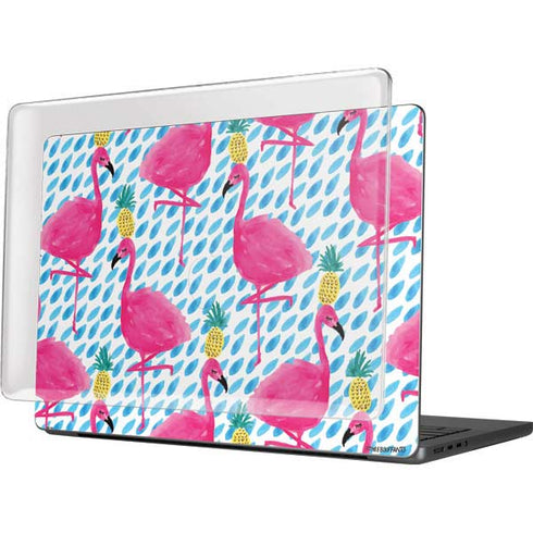Bouffants and Broken Hearts Party Flamingos MacBook Pro 14in (2021-24) Case plus Skin