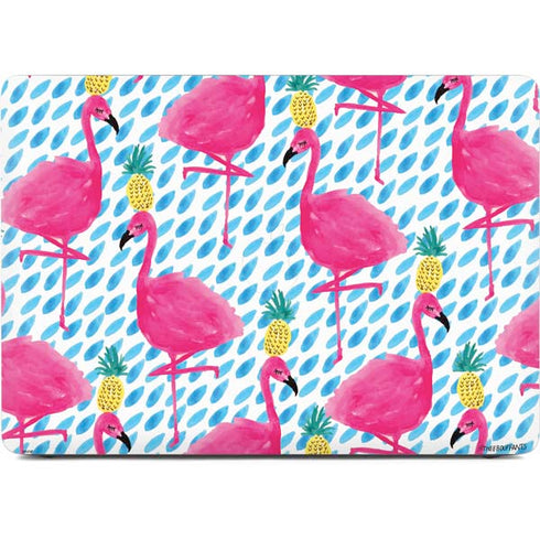 Bouffants and Broken Hearts Party Flamingos Apple MacBook Pro 16-inch Skin