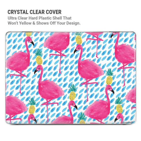 Bouffants and Broken Hearts Party Flamingos MacBook Cases