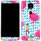 Bouffants and Broken Hearts Party Flamingos Moto E5 Plus Skin