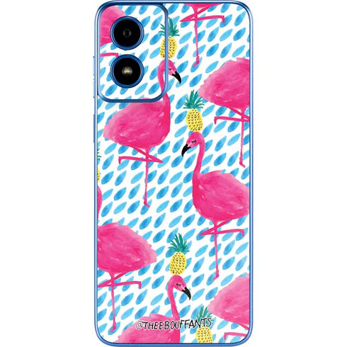 Bouffants and Broken Hearts Party Flamingos Moto G Play 4G (2024) Skin