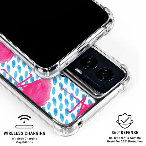Bouffants and Broken Hearts Party Flamingos Moto G Power 5G (2024) Clear Case
