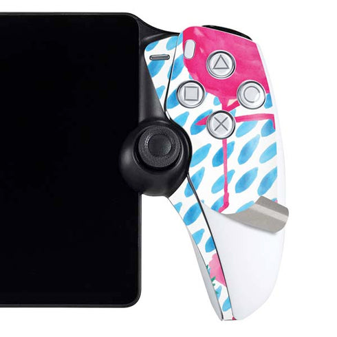 Bouffants and Broken Hearts Party Flamingos PlayStation Portal Remote Player Skin