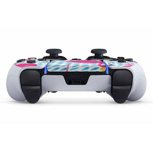 Bouffants and Broken Hearts Party Flamingos PS5 DualSense Edge Pro Controller Skin