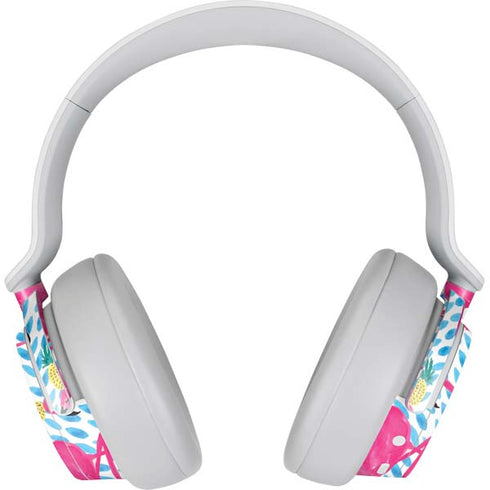 Bouffants and Broken Hearts Party Flamingos Surface Headphones Skin